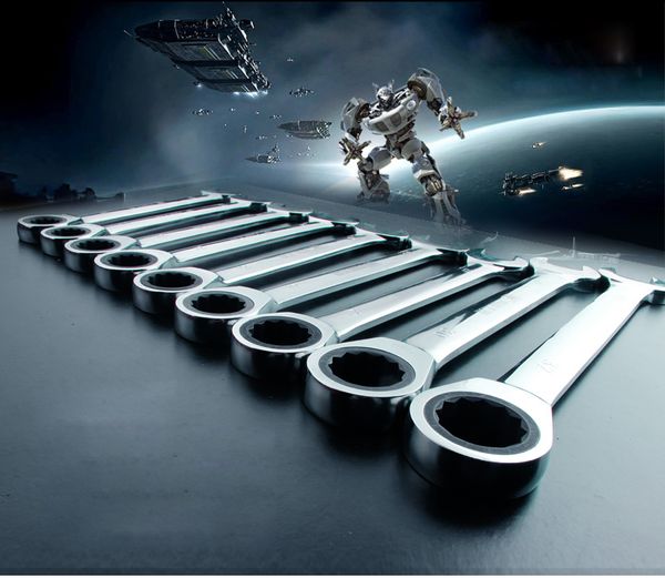 

ratchet combination wrench metric spanner for repair hand tools a set of key