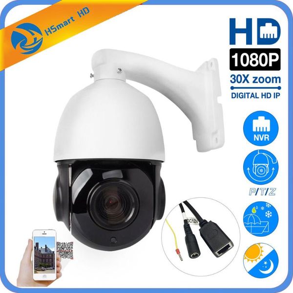 

cameras ptz ip camera 3mp h.265 super hd 1080p pan/tilt 30x zoom ir night 80m speed dome built-in poe onvif for nvr systems
