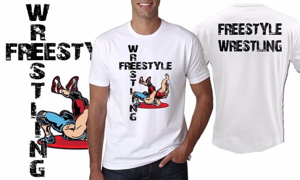 

2019 new summer casual tee man fashion round collar t shirt tyle wrestling greco-roman t-shirt business