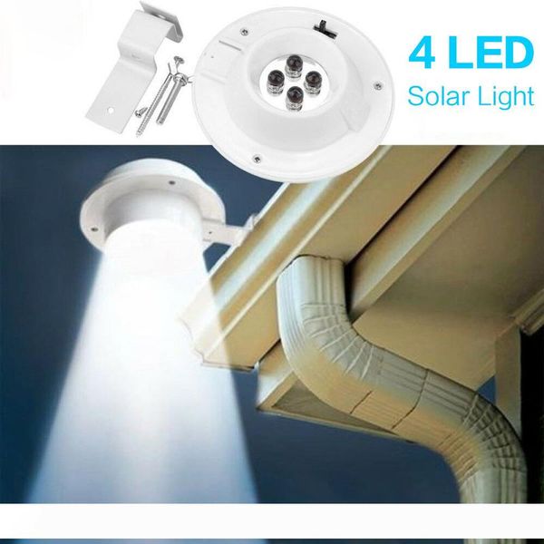 

lamps led solar lights for outdoor garden yard wall fence street light white