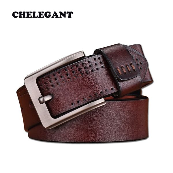 

belts for men genuine leather vintage pin buckle high-quality cowhide men belt fashion personality jeans decoration hot, Black;brown