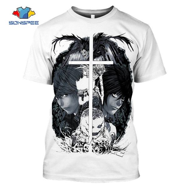 

3d horror anime death note angel and demon cross compression gym monster bible 3d print shirts hippie hippie kawaii men clothing