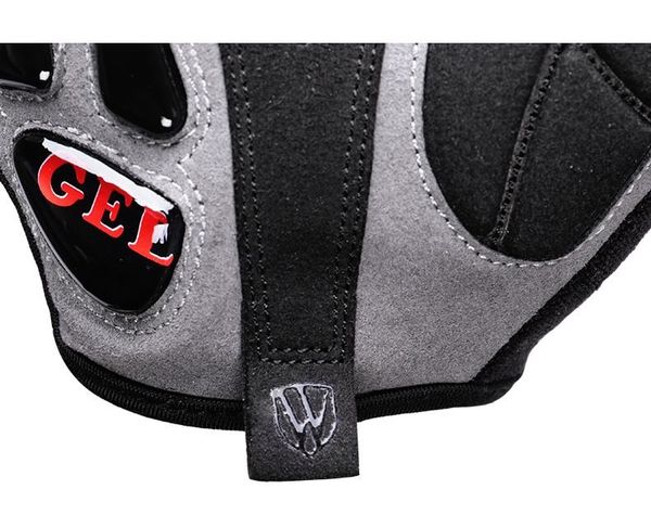 

half finger cycling gloves road bike mountain bike outdoor sport bike glove breathable gel sbr shockproof lycra, Black