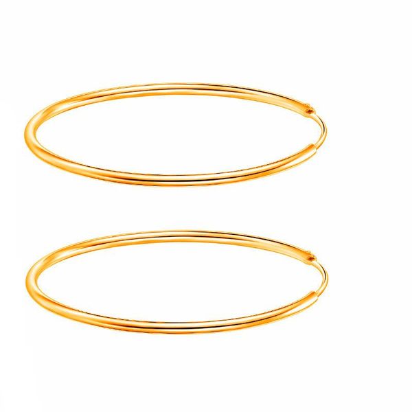 

ainuoshi big hoop earrings for women round circle earrings brincos jewelry party rock gift 925 silver girls earrings jewelry y200107, Golden;silver