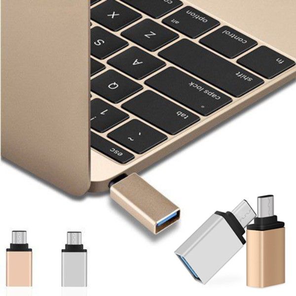 

usb-c type c male adapter usb 3.0 to female otg converter data sync byc1
