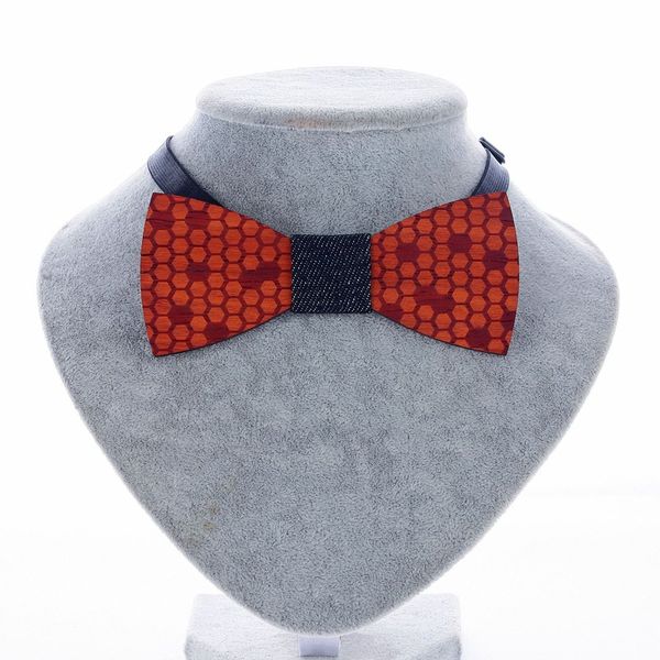 

hand-made pear wooden cloth bow tie business men's wedding party nightclub classic trendy wood bowtie customized gifts, Blue;purple