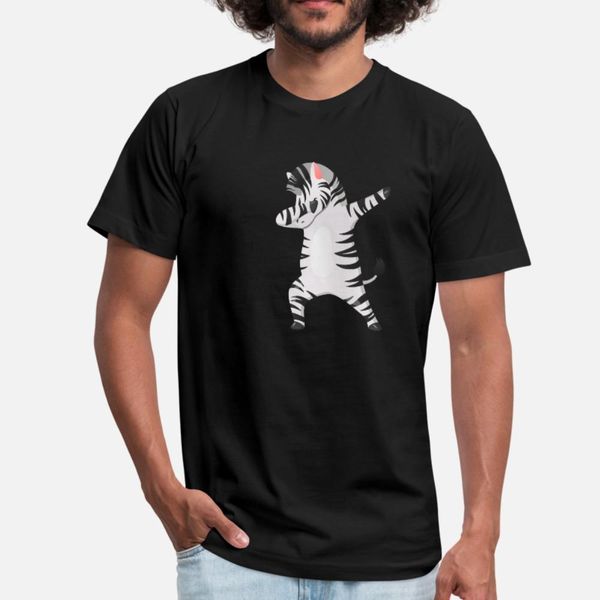 

dabbing zebra t shirt men customized cotton euro size s-3xl costume cute funny casual summer style trend shirt