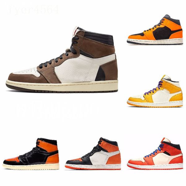 

new 1s high 3 shattered og bred toe banned game royal shoes men 1s shadow sneakers with box j#08-201