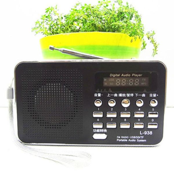 

multi-functional radio speaker portable mp3 speaker player lcd digital mini fm radio usb sd tf card