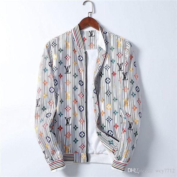 

20ss mens designers jacket hooded jackets men fashion pattern print jacket long sleeve zipper outdoor windbreaker winter streetwear coat, Black;brown