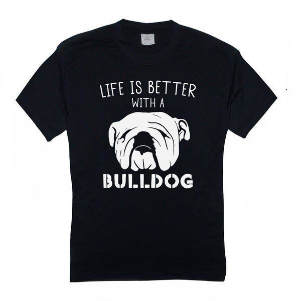 

2019 new mens t shirts mens bulldog