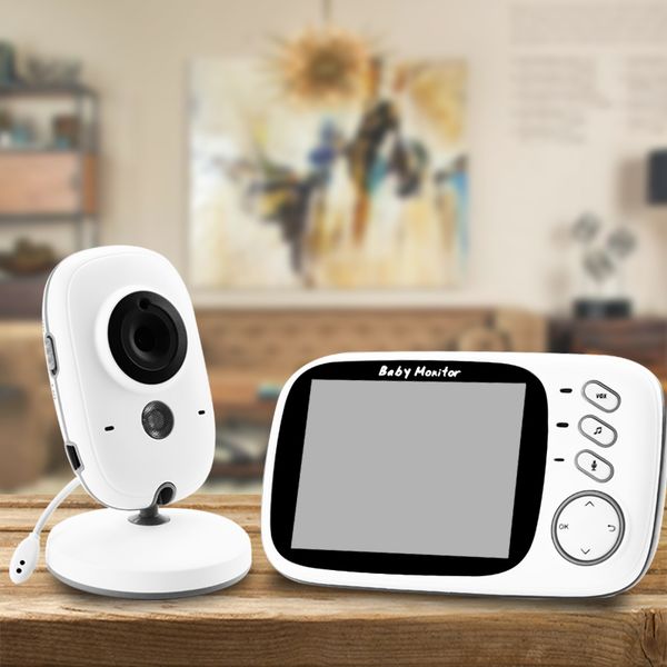 

wireless video color baby monitor with 3.2inches lcd 2 way audio talk night vision surveillance security camera babysitter