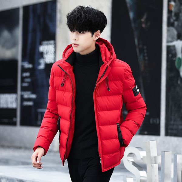 

men's down & parkas yushu mens winter jackets hooded parka coat men cotton padded long sleeve quilted outwear plus size m-4xl, Black