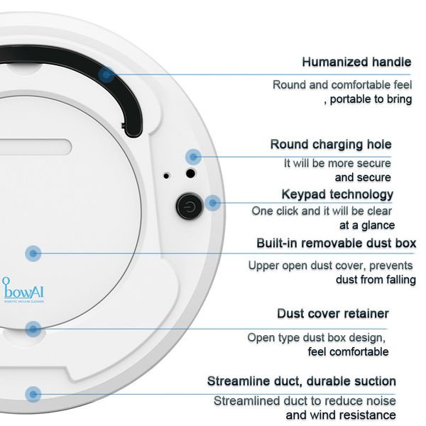

3-in-1 auto sweeping robot vacuum cleaner usb rechargeable smart floor mop cleaning home office dry & wet sweeping cleaner