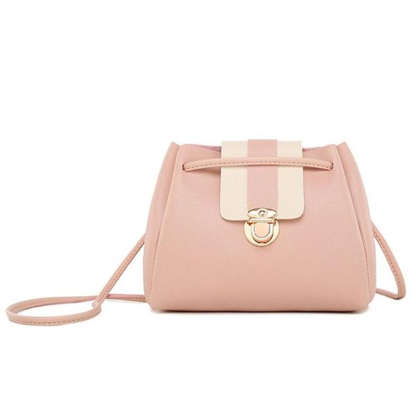 

pinshang женщина мода crossbody сумка блокировка пряжка кулиска ковш сумка