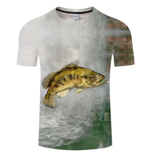 

modal fun fish print digital fishing asian 3d print shirts aesthetic hippie harajuku men clothing