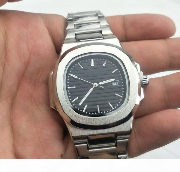 

new luxury watches cool men watch wristwatches fashion sports stainless steel quartz calendar mens watches pp watch, Slivery;brown