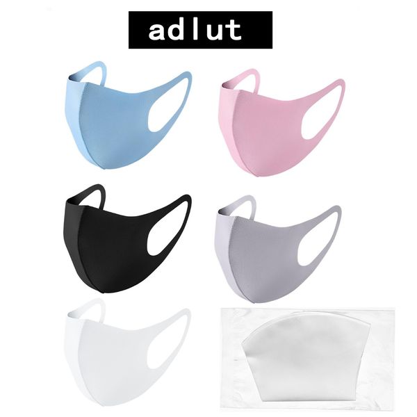 

anti dust face mouth cover pm2.5 mask respirator dustproof anti-bacterial washable reusable ice silk cotton