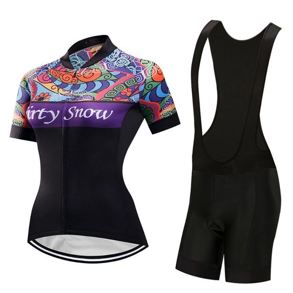 

ing cycling jersey set women 2020 summer road bike clothing bib short ladies bicycle clothes sport suit dress bib kit, Black;blue