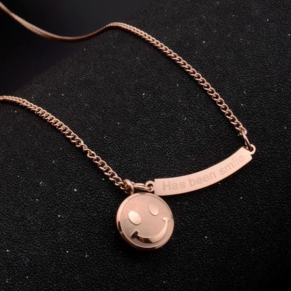 

necklace for women double round nameplate pendant rose gold necklace chain jewelry stainless steel women fashion simple, Silver