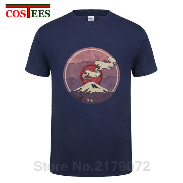 

2017 latest japan mount fuji t-shirts men summer style short sleeve print tee shirt mens casual hipster o-neck tshirt homme tees