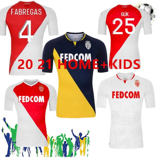 

as monaco soccer jerseys fabregas 2020 2021 gelson.m golovin ben yedder football shirt henry gelson.m maillot de foot, Black;yellow