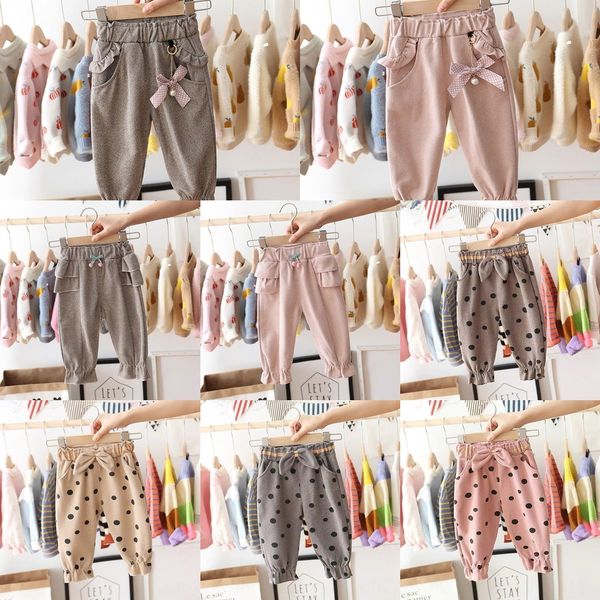 

girls spring and autumn children's tight casual casual pantspants autumn clothes baby's western style pants 2020 new outerwear leg, Blue