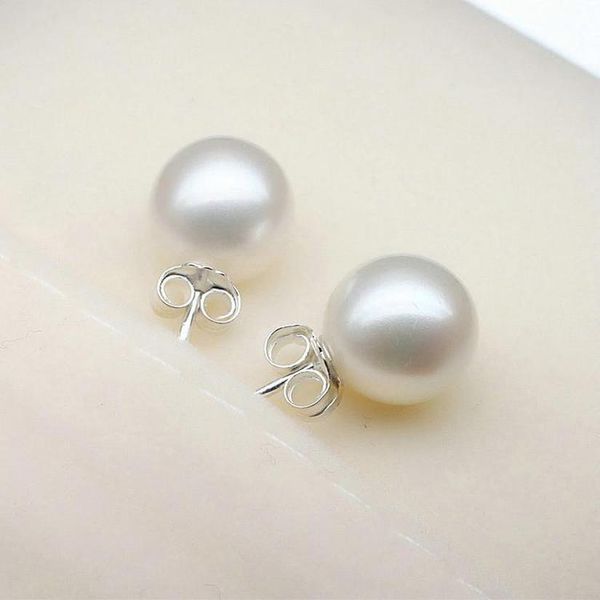 

мм pearl для серег sterling уха женщин кольца стержень 6/8/10 венчания 925 earing ухо гальванического серебра оптовых ювелирные изделия серь, Golden;silver