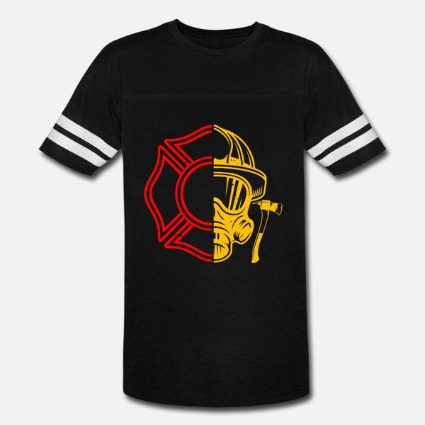 

firefighters firefighter occupation fire emblem t shirt men designs 100% cotton o neck male sunlight comfortable summer letter shirt