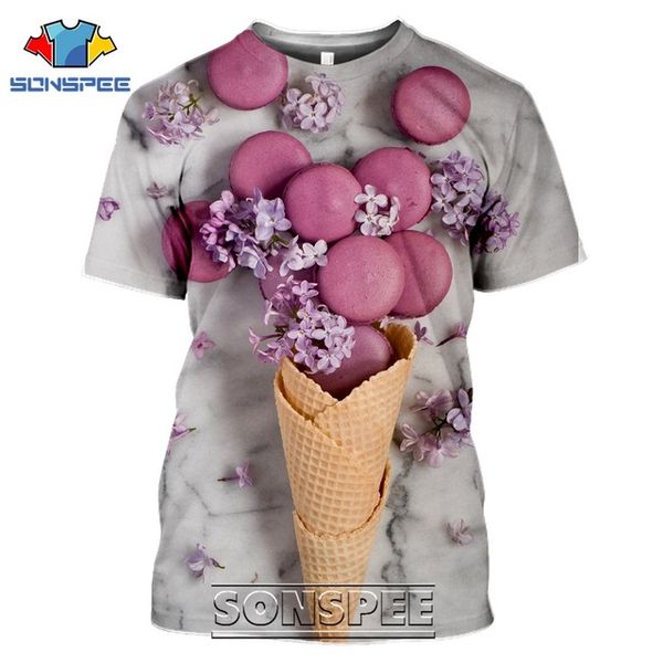 

macarons color sessert 3d print shirts hippie anime harajuku men clothing