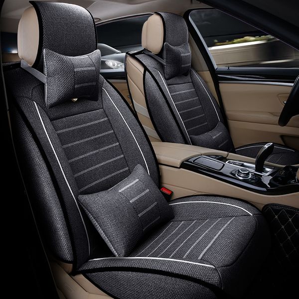 

linen universal car seat covers for vw b5 6 polo touran car accessorie styling
