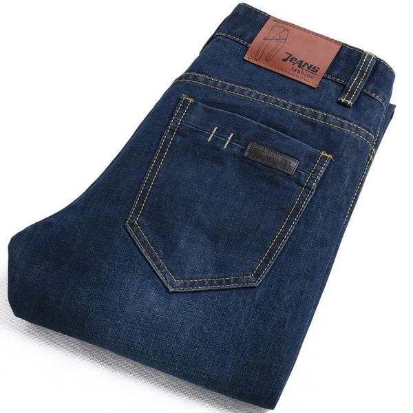 

ripped jeans men 2020 spring summer retro elasticity slim mid waist jeans male streetwear personality straight denim pants, Blue