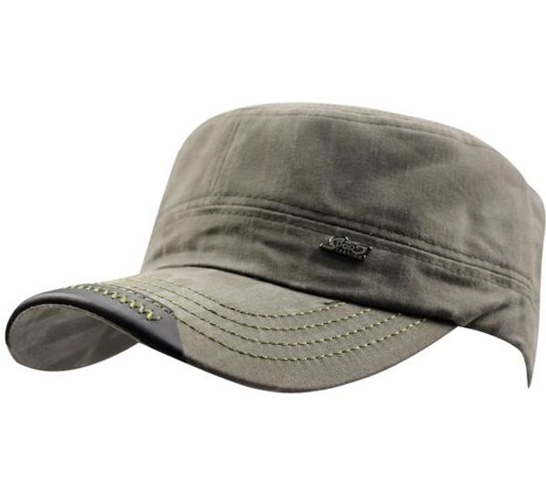 

mens washed cotton flat army military outdoor activities runner golf tennis ball climbing peaked sun running golf hat0441, Blue;gray