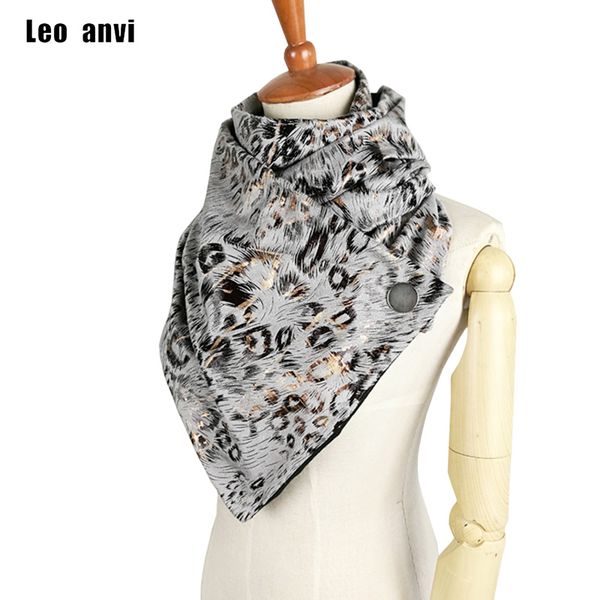 

leo anvi designer scarf women fashion leather leopard print shawls and scarves winter bufanda mujer pattern scarf, Blue;gray