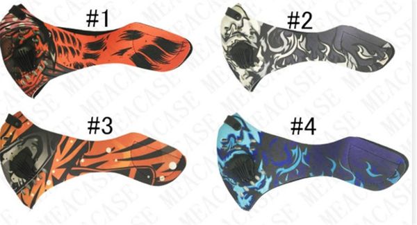 

2020 конструктор мужчины женщины моды маска с двойной сапун значение лицевые маски открытый велоспорт пыле безопасный защитный рот обложка e, Blue