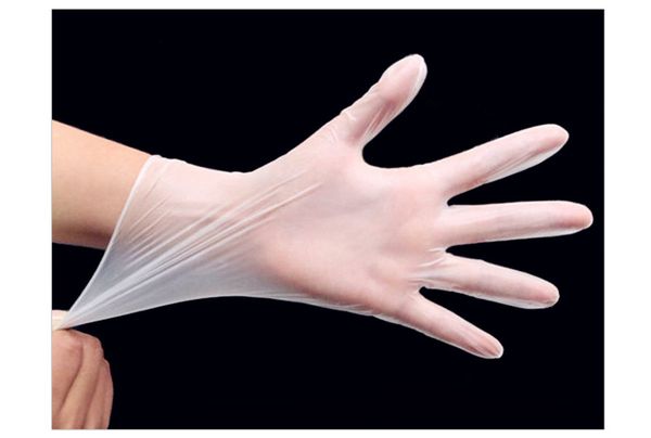 

100PCS Disposable Transparent Gloves PVC Powder-free Protective Glove