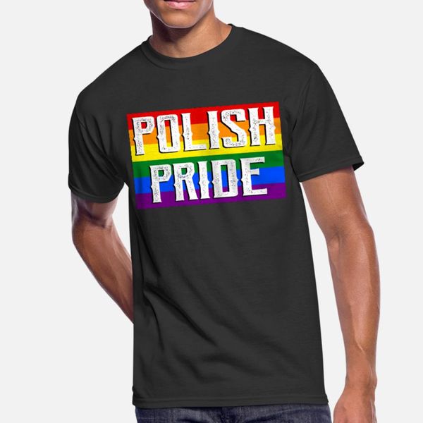 

polish pride design poland lgbt gay flag t shirt men designing tee shirt o neck formal graphic comfortable summer vintage shirt