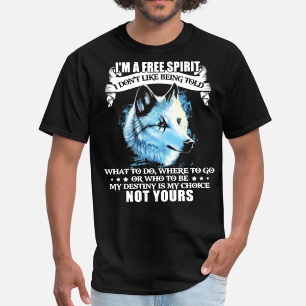 

i am a spriti i don t like being told what to t shirt men design short sleeve s-3xl leisure crazy funny spring autumn standard shirt