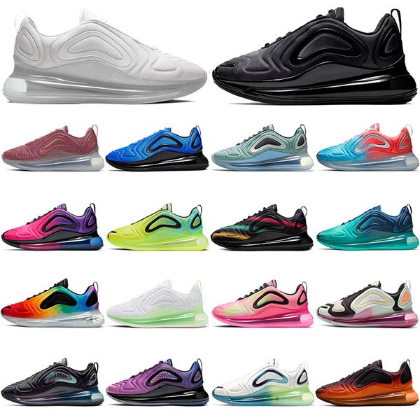 

720 Trainers Bubble Pack Running Shoes Mens Womens HIGH QUALITY White Black Pink Platinum Total Eclipse BE TRUE Outdoors Sports Sneakers