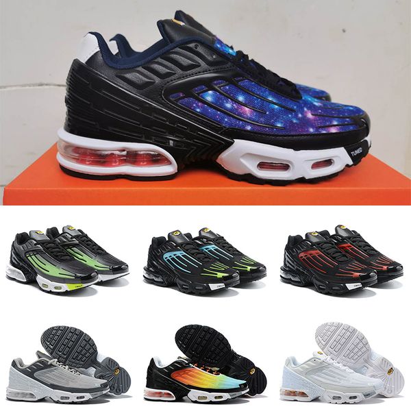 

fashion 2020 new plus tn 3 men running shoes green black blue red bred sunset triple white men women trainers sport shoes