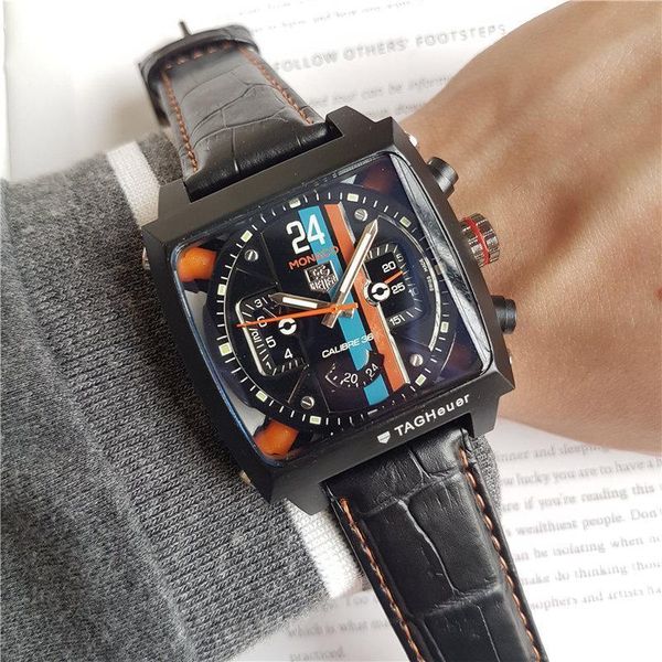 

reloj mujer new tag watch square gmt workin steel asia mechanical automatic mens watch watches orologio automatico, Slivery;brown