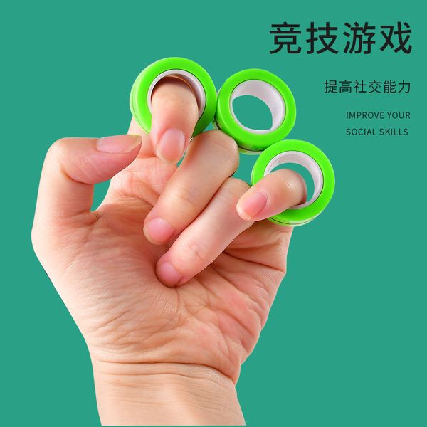 

kid toys decompression magnetic ring children toys 2020 selling gift of the kid wholesale sales