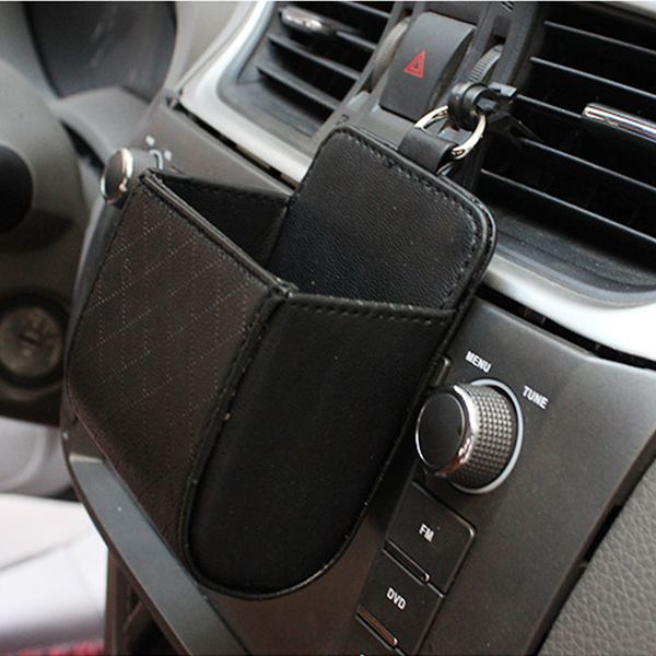 

автомобиль организатор воздуховод outlet storage box кожа pu мобильный телефон держателя карты солнцезащитные очки билетов контейнер tidy ав