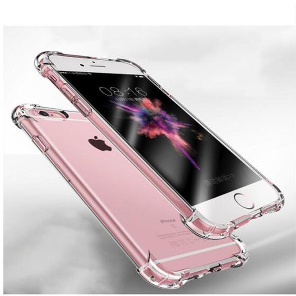 

cgjxssuper shockproof clear soft case for iphone 6 s 6s 7 8 plus 6plus 6splus 7plus 8plus silicon luxury cell phone back cover
