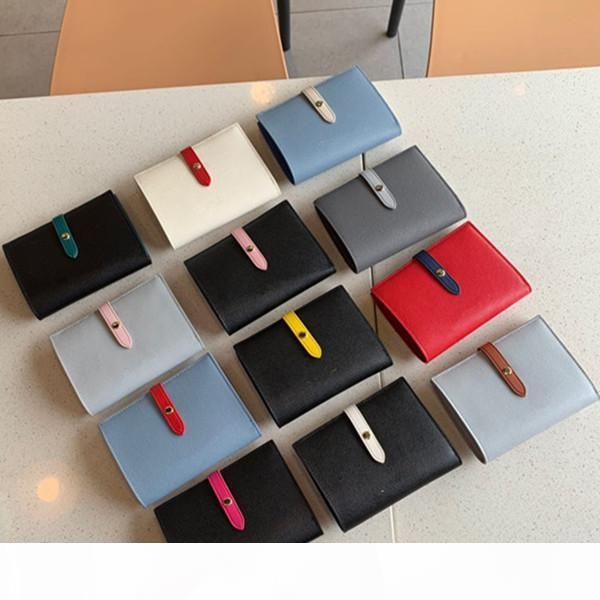 

fashion women's leather wallet large capacity male and female cardholder's wallet short zero purse large capacity wallet, Red;black