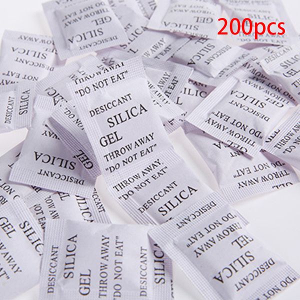 

200pcs silica gel desiccant absorb moisture multipurpose drying agent bags