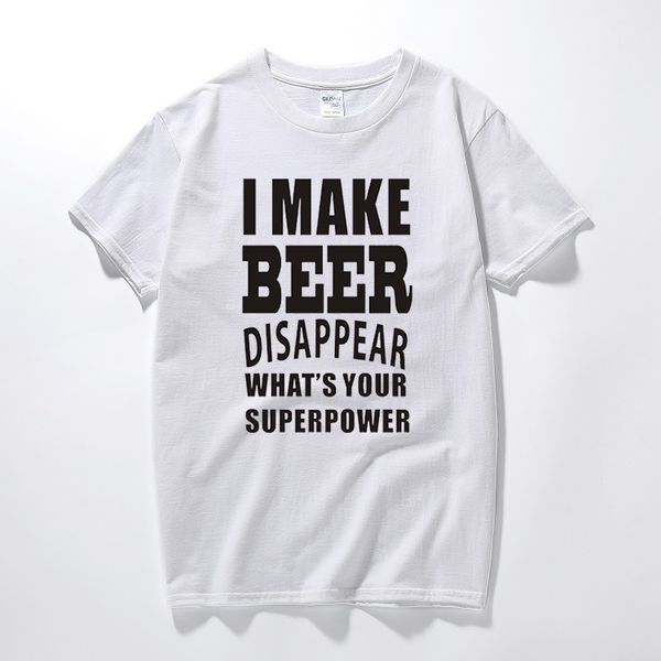 

new funny joke i make beer disappear gift for dad grandad t shirt men funny tshirt man clothing short sleeve camisetas t-shirt