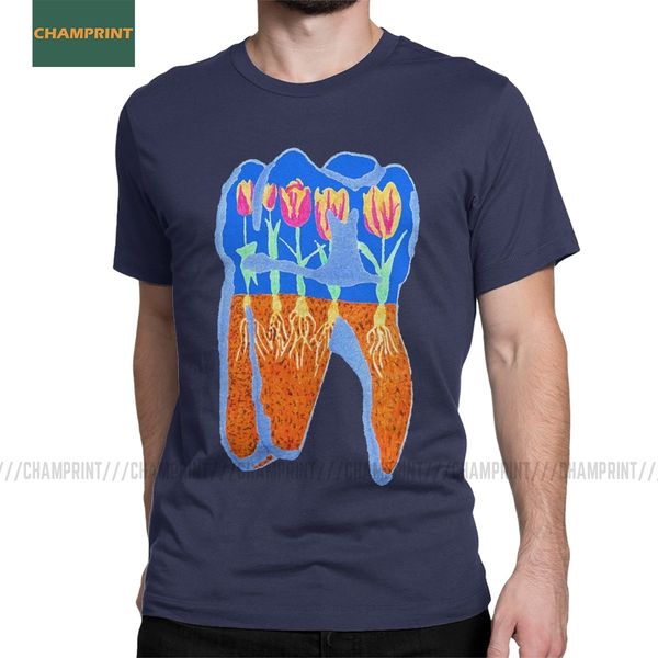 

tooth terrarium dentist men's t shirts dentistry dental hygienist teeth funny tee short sleeve t-shirts pure cotton gift