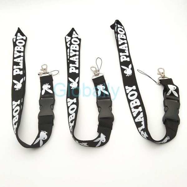 

hot sale play boy lanyard хороший шейный ремень брелок id карты ремешок съемный шейный ремень сотовый телефон владельца