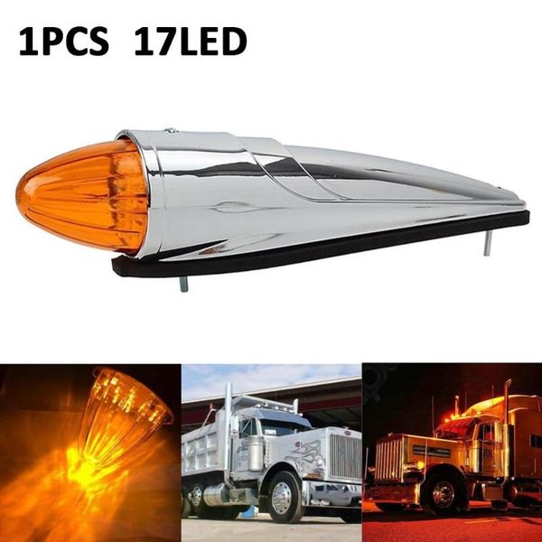 

17led тележки автомобиля боковые плафон на крыше свет янтарный cab знак 12v для грузовиков